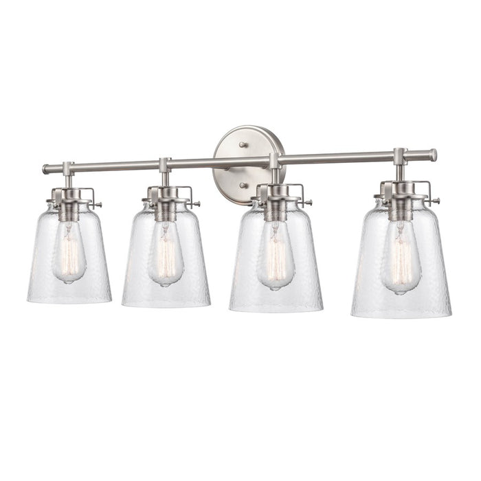 Millennium Lighting Amberose 4Lt Bathroom Vanity Light, Nickel