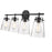 Millennium Lighting Amberose 4Lt Vanity, Black
