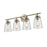 Millennium Lighting Amberose 4Lt Bathroom Vanity Light, Modern Gold