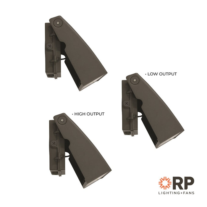 RP Lighting Wall Pack 11" Full Cutoff Adjustable LED Light, Brz