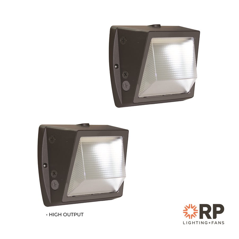 RP Lighting Wall Pack 10.75" Semi Cutoff LED Light, Bronze