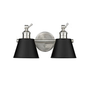 Millennium Lighting Layne 2Lt Vanity, Brushed Nickel - 4462-BN