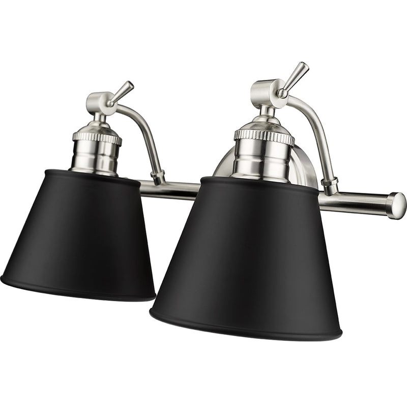 Millennium Lighting Layne 2Lt Vanity, Brushed Nickel