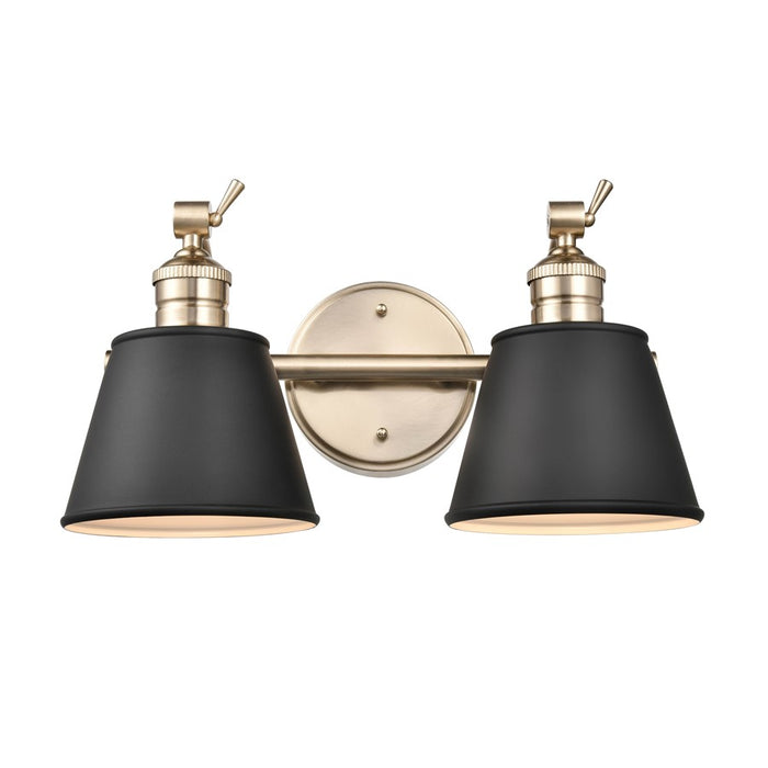 Millennium Lighting Layne 2Lt Vanity, Modern Gold - 4462-MG