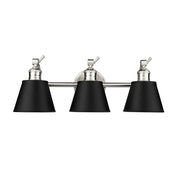 Millennium Lighting Layne 3Lt Vanity, Brushed Nickel - 4463-BN