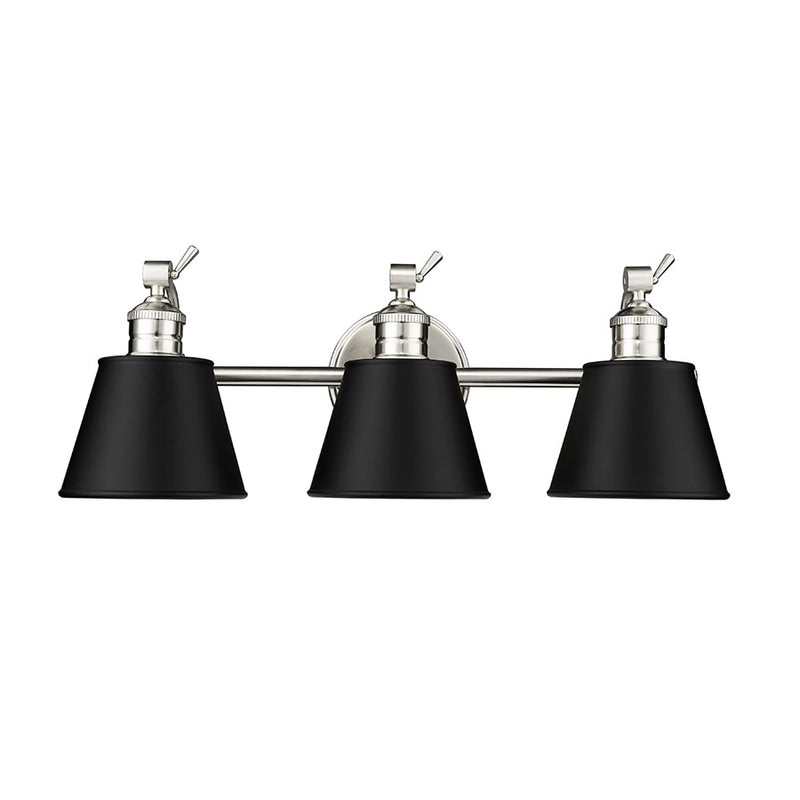 Millennium Lighting Layne 3Lt Vanity, Brushed Nickel - 4463-BN