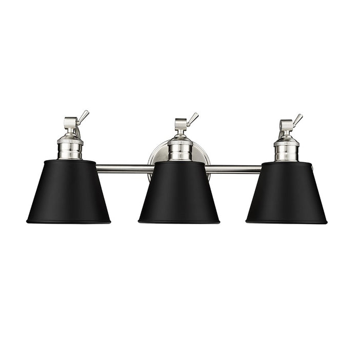 Millennium Lighting Layne 3Lt Vanity, Brushed Nickel - 4463-BN