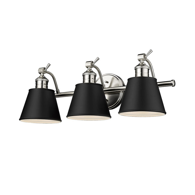Millennium Lighting Layne 3Lt Vanity, Brushed Nickel