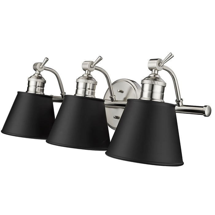 Millennium Lighting Layne 3Lt Vanity, Brushed Nickel