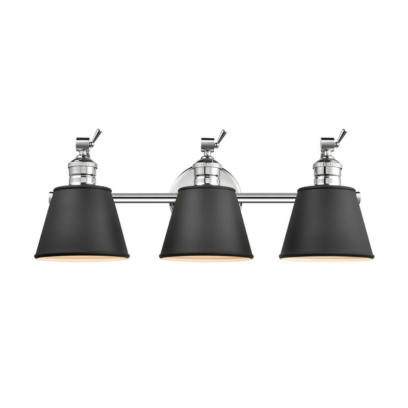 Millennium Lighting Layne 3 Light Bathroom Vanity Light, Chrome - 4463-CH