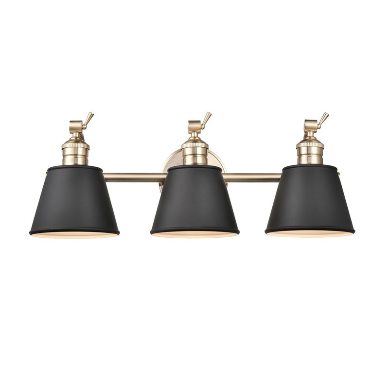 Millennium Lighting Layne 3Lt Vanity, Modern Gold - 4463-MG