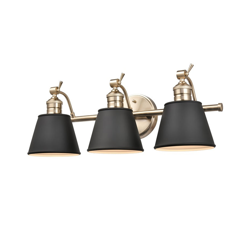 Millennium Lighting Layne 3Lt Vanity, Modern Gold
