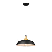 Millennium Lighting Arlo 1 Light Pendant, Matte Black - 4511-MB