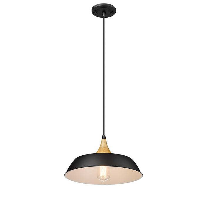 Millennium Lighting Arlo 1 Light Pendant, Matte Black