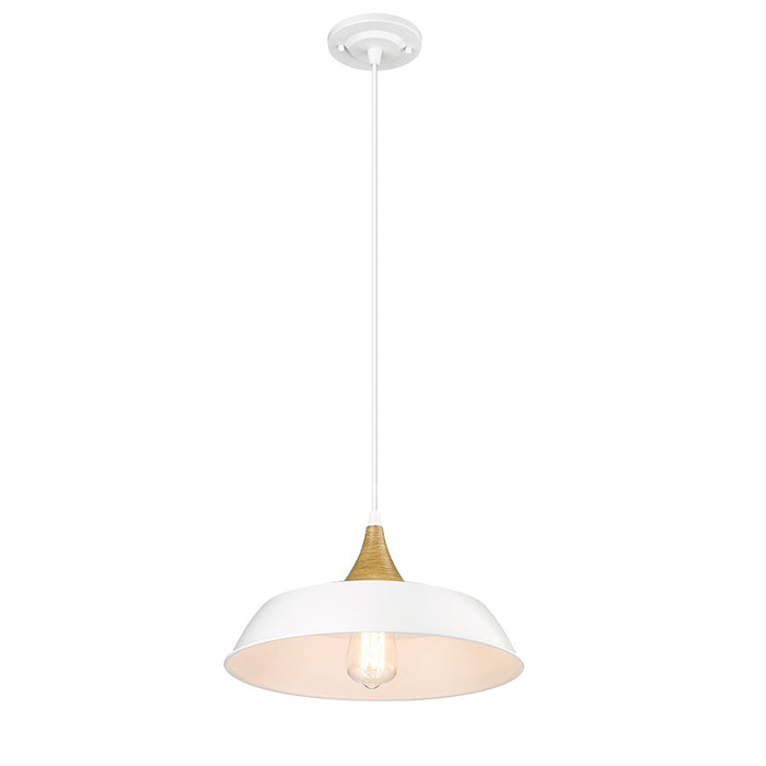 Millennium Lighting Arlo 1 Light Pendant, Matte White