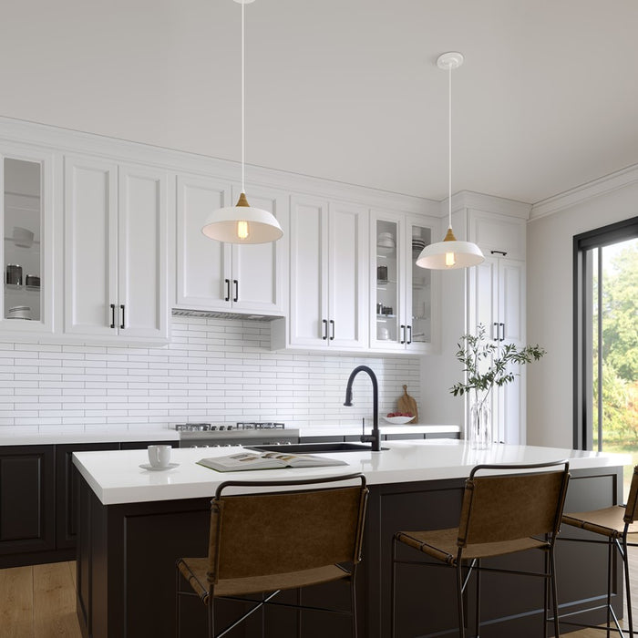 Millennium Lighting Arlo 1 Light Pendant, Matte White