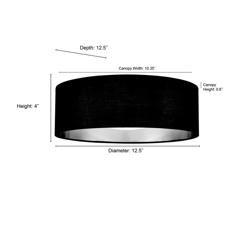 Millennium Rosata 13" Flushmount, White/White/Burnished Gold Interior
