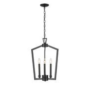 Millennium Lighting Lizabeth 3Lt Pendant, Black - 4523-MB