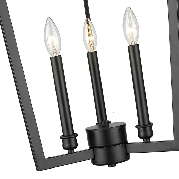 Millennium Lighting Lizabeth 3Lt Pendant, Black
