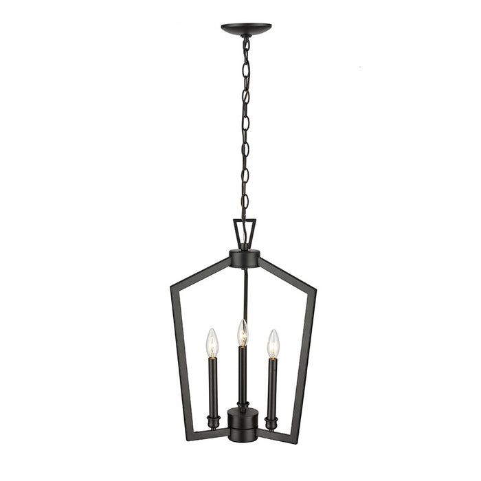 Millennium Lighting Lizabeth 3Lt Pendant, Black
