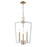 Millennium Lighting Lizabeth 3Lt Pendant, White/Modern Gold