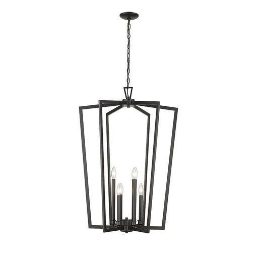 Millennium Lighting Lizabeth 6Lt Pendant, Black - 4526-MB