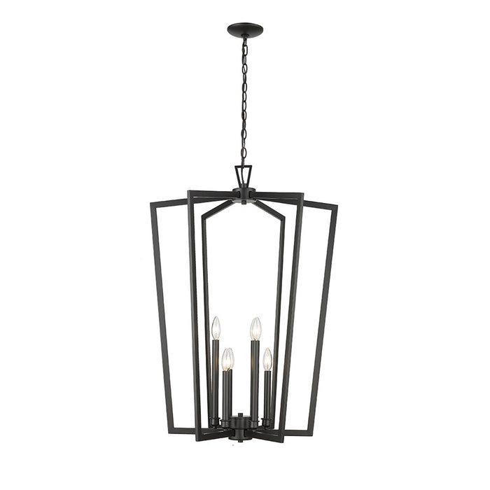 Millennium Lighting Lizabeth 6Lt Pendant, Black - 4526-MB