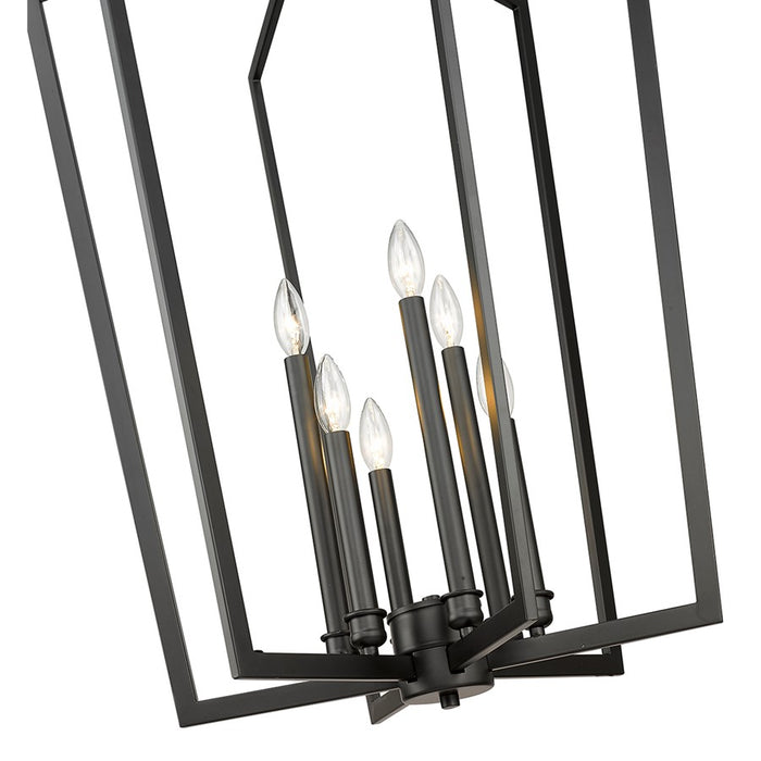 Millennium Lighting Lizabeth 6Lt Pendant, Black