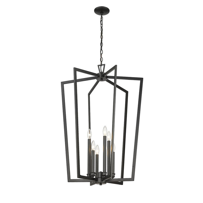 Millennium Lighting Lizabeth 6Lt Pendant, Black