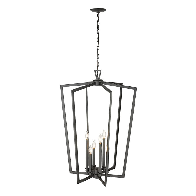 Millennium Lighting Lizabeth 6Lt Pendant, Black