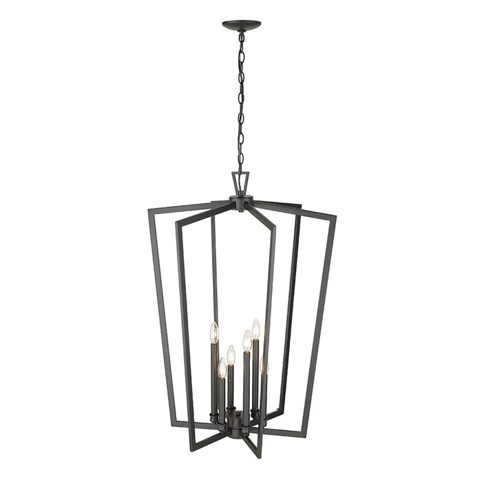 Millennium Lighting Lizabeth 6Lt Pendant, Black