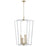 Millennium Lighting Lizabeth 6Lt Pendant, White/Modern Gold - 4526-MW-MG