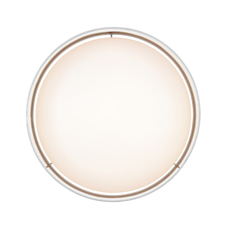Millennium Rosata 16" Flushmount, White/White/Burnished Gold Interior