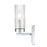Millennium Lighting Iversen 1Lt 5" Wall Sconce, Chrome/Clear Reeded