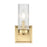 Millennium Lighting Iversen 1Lt 5" Wall Sconce, Brass/Clear Reeded