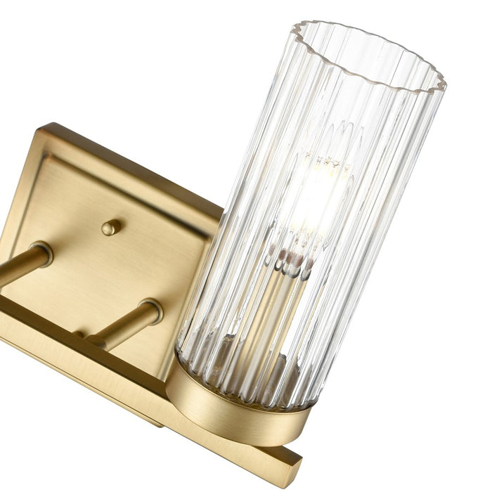 Millennium Lighting Iversen 2Lt 13" Vanity, Brass/Clear Reeded