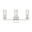 Millennium Lighting Iversen 3Lt 21" Vanity, Nickel/Clear Reeded