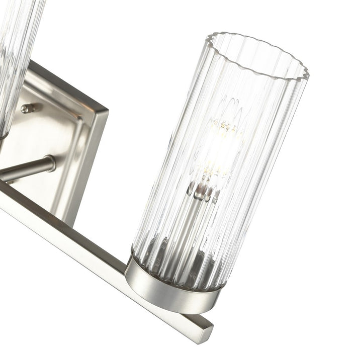 Millennium Lighting Iversen 3Lt 21" Vanity, Nickel/Clear Reeded