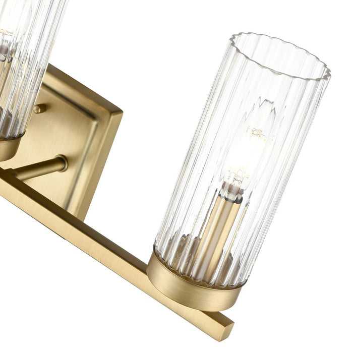 Millennium Lighting Iversen 3Lt 21" Vanity, Brass/Clear Reeded
