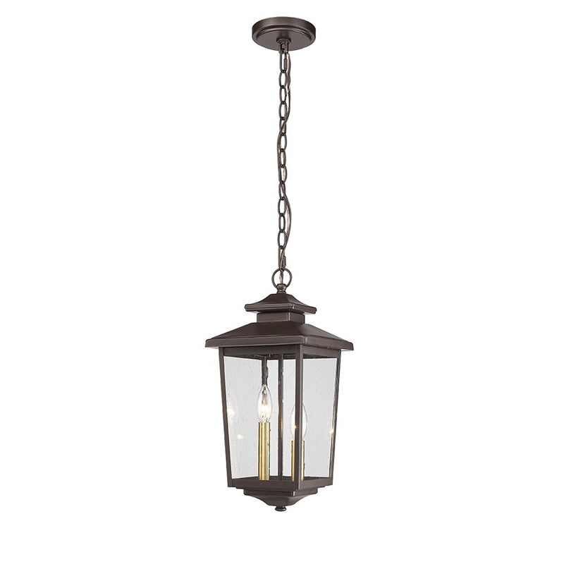 Millennium Lighting Eldrick 2Lt Outdoor Pendant, Coated Bronze