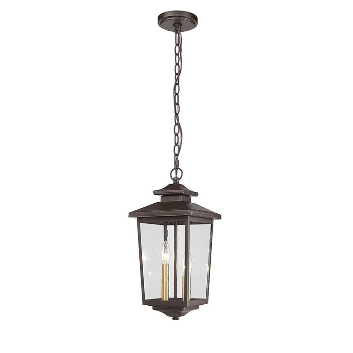 Millennium Lighting Eldrick 2Lt Outdoor Pendant, Coated Bronze