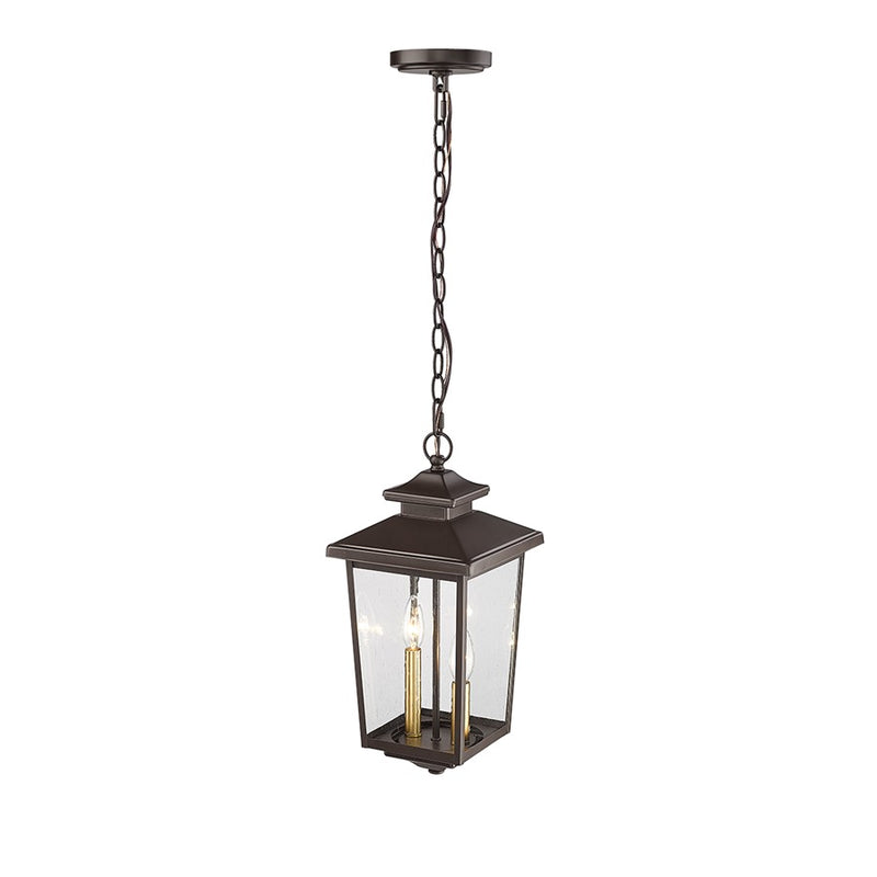 Millennium Lighting Eldrick 2Lt Outdoor Pendant, Coated Bronze