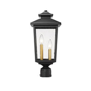 Millennium Lighting Eldrick 2Lt Outdoor Post Light, Coated Black - 4644-PBK