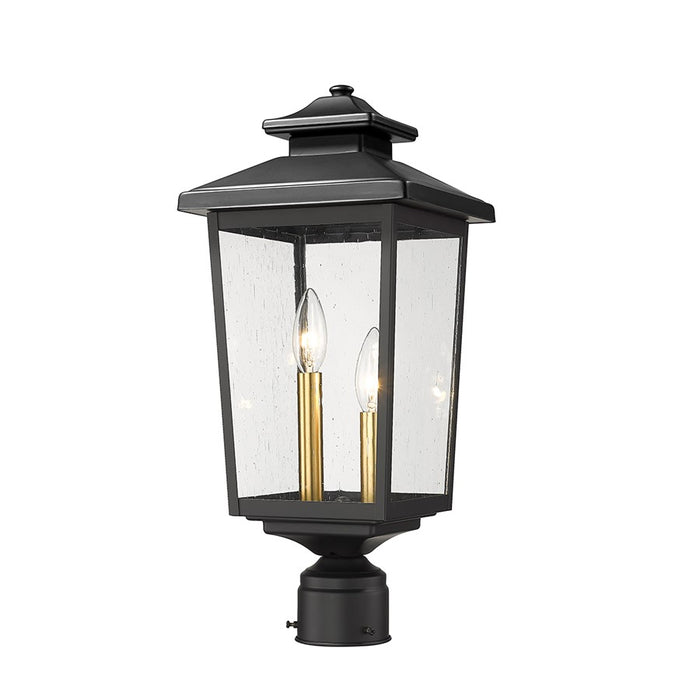 Millennium Lighting Eldrick 2Lt Outdoor Post Light, Coated Black