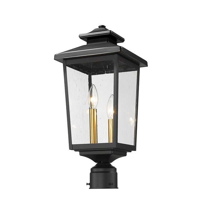 Millennium Lighting Eldrick 2Lt Outdoor Post Light, Coated Black