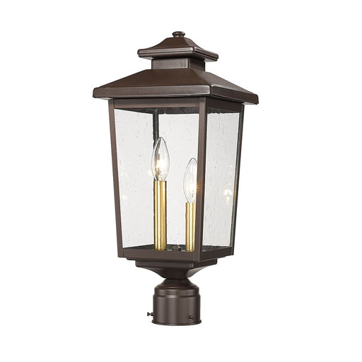 Millennium Lighting Eldrick 2Lt Outdoor Post Light, Coated Bronze
