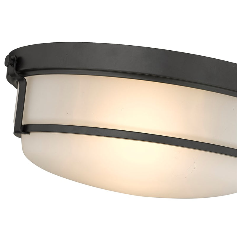 Millennium Lighting Arlson 2Lt Flushmount, Black
