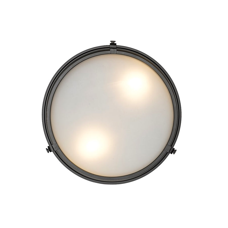 Millennium Lighting Arlson 2Lt Flushmount, Black