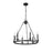 Millennium Lighting Florence 6Lt Chandelier, Black