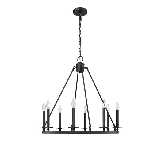 Millennium Lighting Florence 8Lt Chandelier, Black